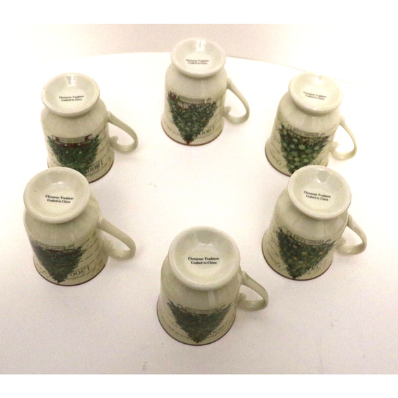 Canterbury Christmas Tree Collection 500th Anniversary Six 4-7/8 In. Cups - Picture 3 of 5